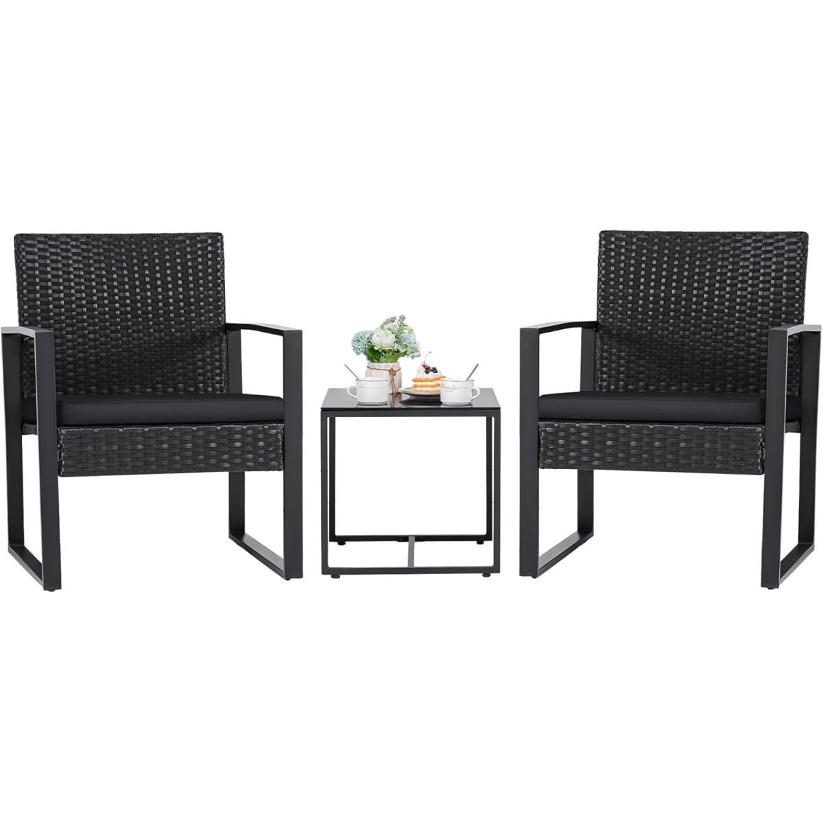 3-Piece Outdoor Patio Wicker Set